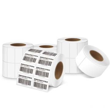 Thermal transfer adhesive label barcode printed shipping sticker roll